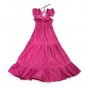 Japna - Fuchsia Ruffle Maxi Dress